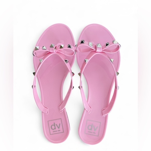 NWT Dolce Vita Pink Studded Sandals - Picture 5 of 9